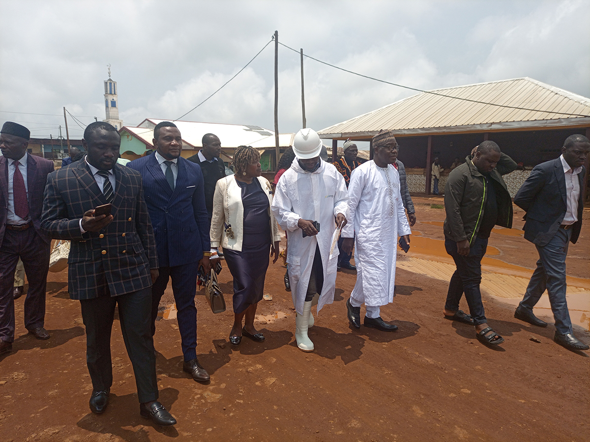 Mayor Nfor Musa Shey unveils a major solar lighting of strategic public places in Nkambe.